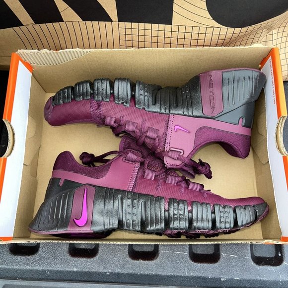 NEW Nike Free Metcon 5 'Bordeaux' Purple Black DV3950-601 Women CrossFit - Picture 5 of 6